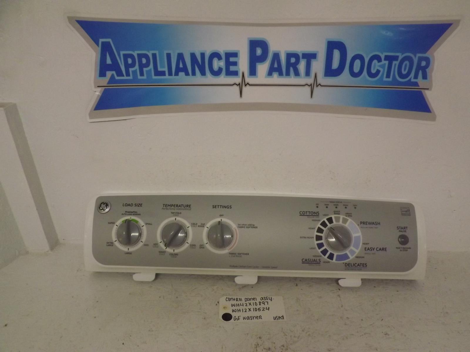 GE Washer WH42X10897 Control Panel Assembly Used GE Washer WH42X10897 Control Panel Assembly Used